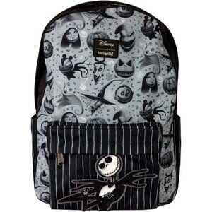 ⚡Loungefly Disney The Nightmare Before Christmas Nylon Full-Size Backpack